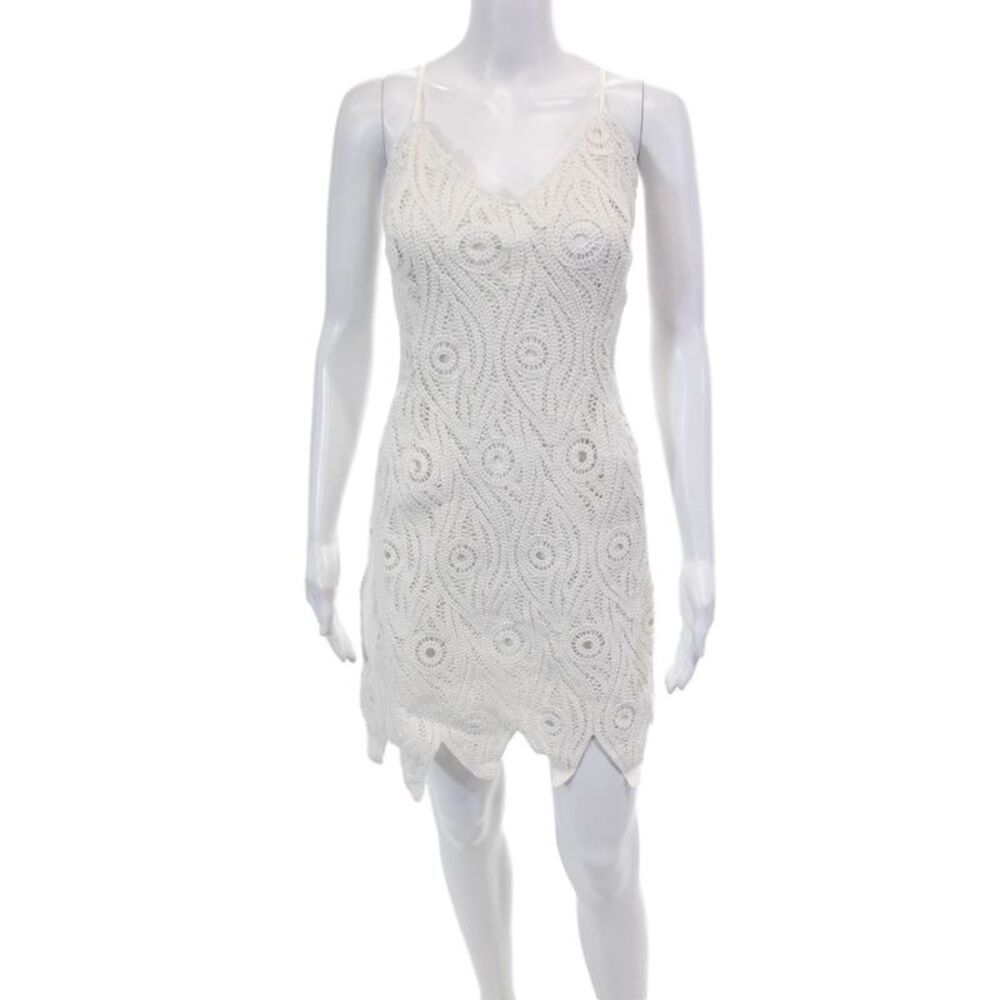 Chloe Kristyn Womens Valencia Dress - Off White Size M